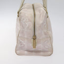 CHANEL New Travel Line Hand Bag Nylon Pink Silver CC Auth sw653-4
