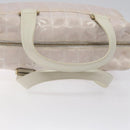 CHANEL New Travel Line Hand Bag Nylon Pink Silver CC Auth sw653-7