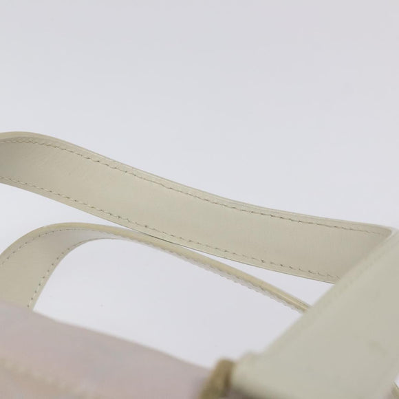 CHANEL New Travel Line Hand Bag Nylon Pink Silver CC Auth sw653