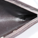 Christian Dior Trotter Canvas Shoulder Bag Brown Gold Auth sw662-17