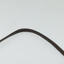 Christian Dior Trotter Canvas Shoulder Bag Brown Gold Auth sw662-8