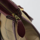 Burberry Nova Check Tote Bag Canvas Beige Goud Auth sw663-18