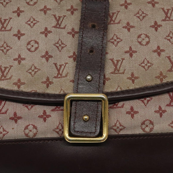 LOUIS VUITTON Monogram Mini Belanger Shoulder Bag Red M92171 LV Auth sw667