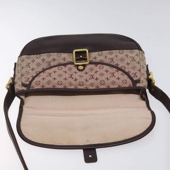 LOUIS VUITTON Monogram Mini Belanger Shoulder Bag Red M92171 LV Auth sw667