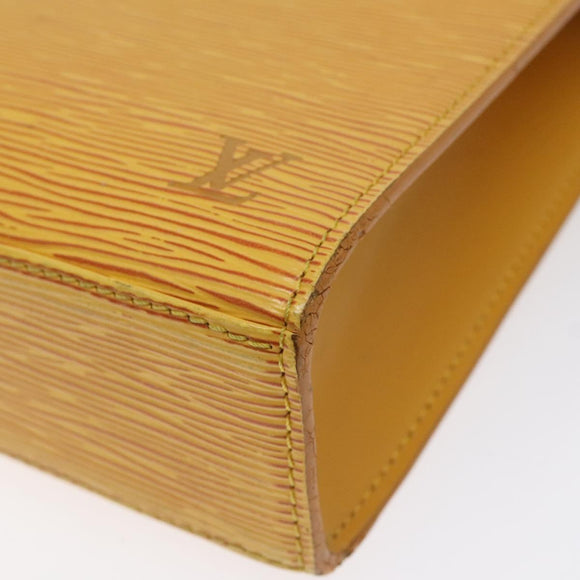 LOUIS VUITTON Epi Malesherbes Hand Bag Tassili Yellow Jonne M52379 Auth sw669