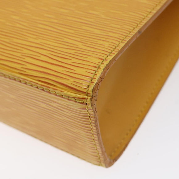 LOUIS VUITTON Epi Malesherbes Hand Bag Tassili Yellow Jonne M52379 Auth sw669
