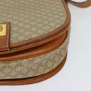 CELINE Shoulder Bag PVC Beige Gold Auth sw676-9