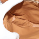 CELINE Shoulder Bag PVC Beige Gold Auth sw676-21