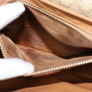 CELINE Shoulder Bag PVC Beige Gold Auth sw676-11