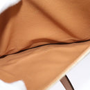 CELINE Shoulder Bag PVC Beige Gold Auth sw676-22