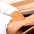 CELINE Shoulder Bag PVC Beige Gold Auth sw676-12