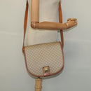 CELINE Shoulder Bag PVC Beige Gold Auth sw676-23