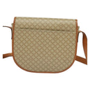 CELINE Shoulder Bag PVC Beige Gold Auth sw676-2