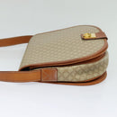 CELINE Shoulder Bag PVC Beige Gold Auth sw676-3
