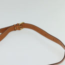 CELINE Shoulder Bag PVC Beige Gold Auth sw676-8