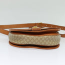 CELINE Shoulder Bag PVC Beige Gold Auth sw676-5