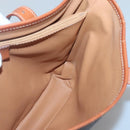 CELINE Macadam Canvas Shoulder Bag PVC Leather Brown Gold Auth sw680-19