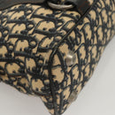 Christian Dior Trotter Canvas Hand Bag Navy Silver Auth sw686A-8
