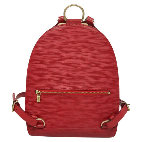 LOUIS VUITTON Epi Mabillon Backpack Castilian Red M52237 LV Auth sw690