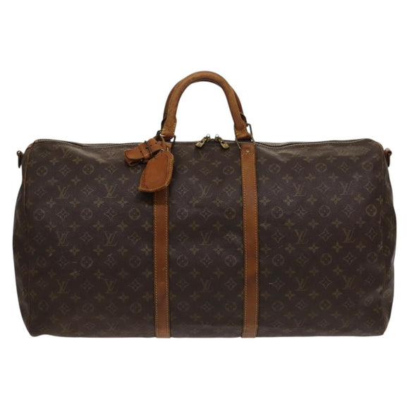 LOUIS VUITTON Monogram Keepall Bandouliere 60 Boston Bag M41412 LV Auth sw695