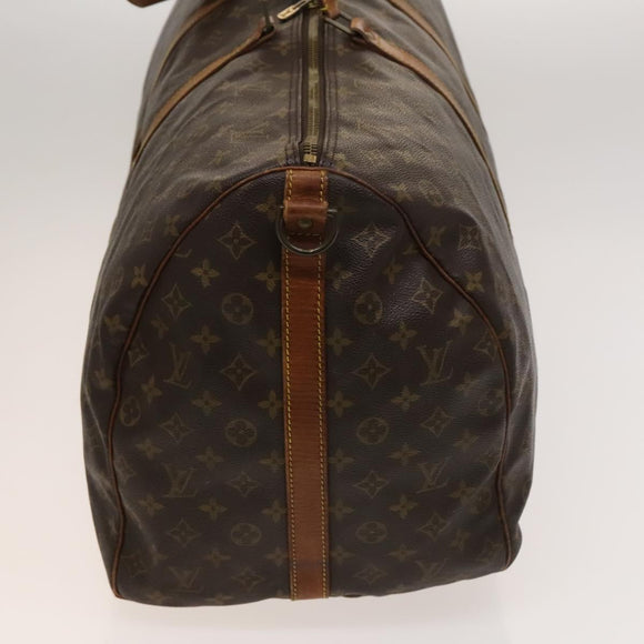 LOUIS VUITTON Monogram Keepall Bandouliere 60 Boston Bag M41412 LV Auth sw695