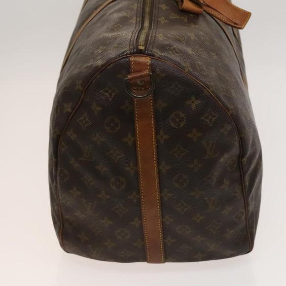 LOUIS VUITTON Monogram Keepall Bandouliere 60 Boston Bag M41412 LV Auth sw695
