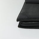 LOEWE Anagram Business Bag Leather Black Gold Auth sw696-9