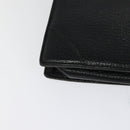 LOEWE Anagram Business Bag Leather Black Gold Auth sw696-15