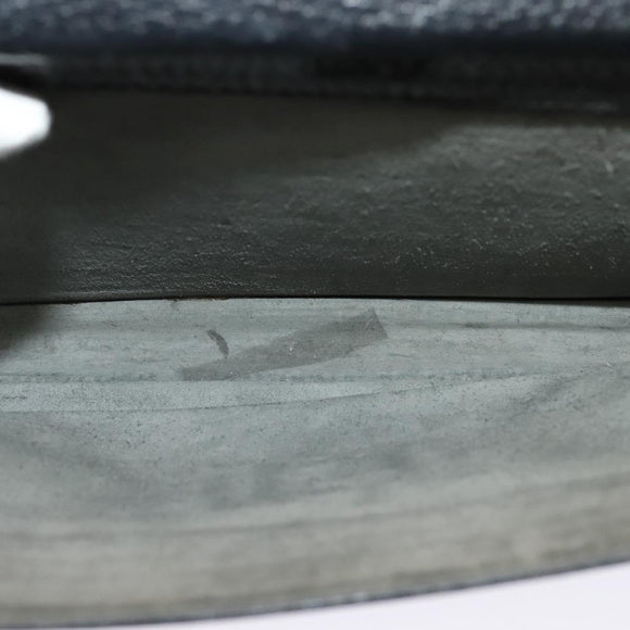 LOEWE Anagram Business Bag Leather Black Gold Auth sw696