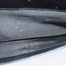 LOEWE Anagram Business Bag Leather Black Gold Auth sw696-20