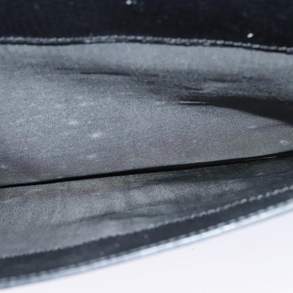 LOEWE Anagram Business Bag Leather Black Gold Auth sw696