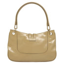 GUCCI Hand Bag Leather Beige Gold 001 4150 Auth sw703-3
