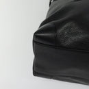 GUCCI Tote Bag Leather Black Gold 002 105 0141 Auth sw707-9