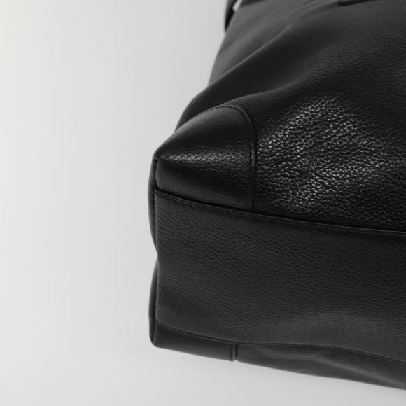 GUCCI Tote Bag Leather Black Gold 002 105 0141 Auth sw707