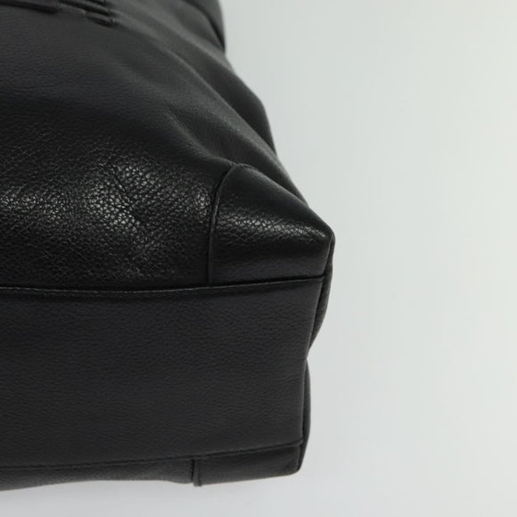 GUCCI Tote Bag Leather Black Gold 002 105 0141 Auth sw707