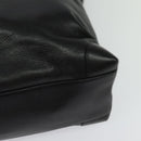 GUCCI Tote Bag Leather Black Gold 002 105 0141 Auth sw707-16
