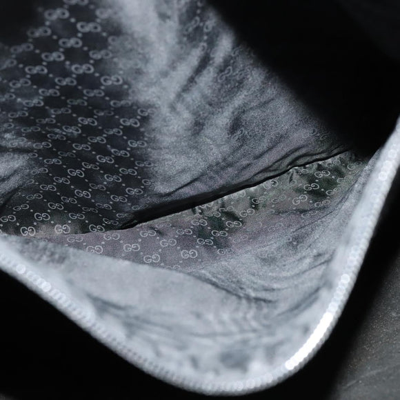 GUCCI Tote Bag Leather Black Gold 002 105 0141 Auth sw707