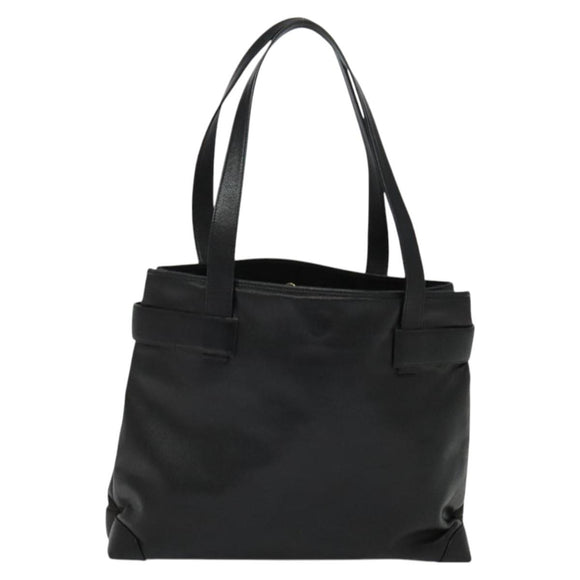 GUCCI Tote Bag Leather Black Gold 002 105 0141 Auth sw707