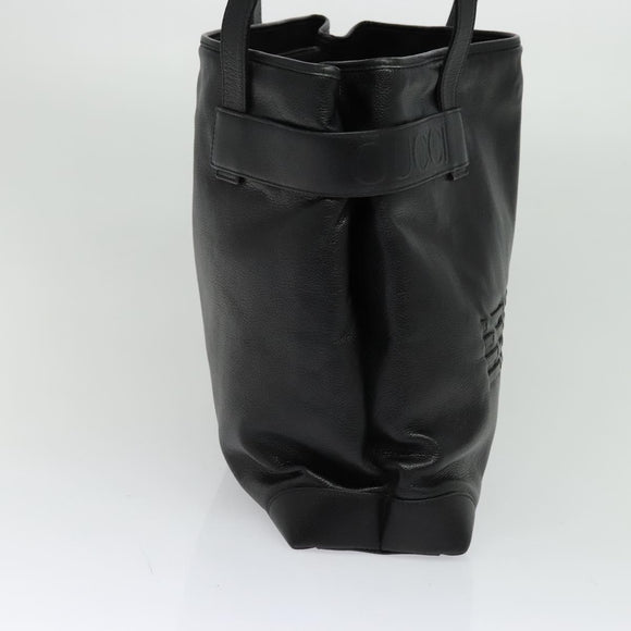 GUCCI Tote Bag Leather Black Gold 002 105 0141 Auth sw707