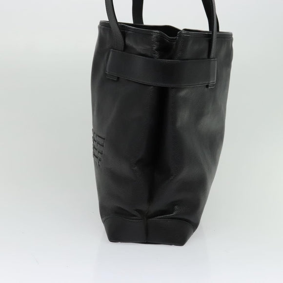 GUCCI Tote Bag Leather Black Gold 002 105 0141 Auth sw707