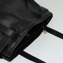 GUCCI Tote Bag Leather Black Gold 002 105 0141 Auth sw707-6