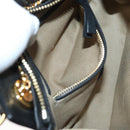 Chloe Goldie Hand Bag Leather Black Gold Auth sw713-22