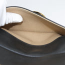 Chloe Goldie Hand Bag Leather Black Gold Auth sw713-23