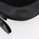 BALLY Shoulder Bag Suede Leather Black Silver Auth sw721A-10