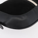 BALLY Shoulder Bag Suede Leather Black Silver Auth sw721A-12