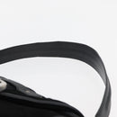 BALLY Shoulder Bag Suede Leather Black Silver Auth sw721A-8