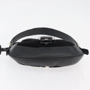 BALLY Shoulder Bag Suede Leather Black Silver Auth sw721A-9