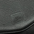 Burberrys Shoulder Bag Leather Black Gold Auth sw722-10