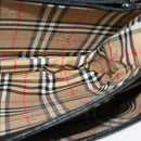 Burberrys Shoulder Bag Leather Black Gold Auth sw722-17