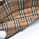 Burberrys Shoulder Bag Leather Black Gold Auth sw722-19